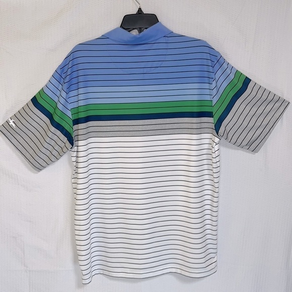 Walter Hagen 11 Majors Short Sleeve Striped Golf Polo Shirt - Size Large - Picture 2 of 6